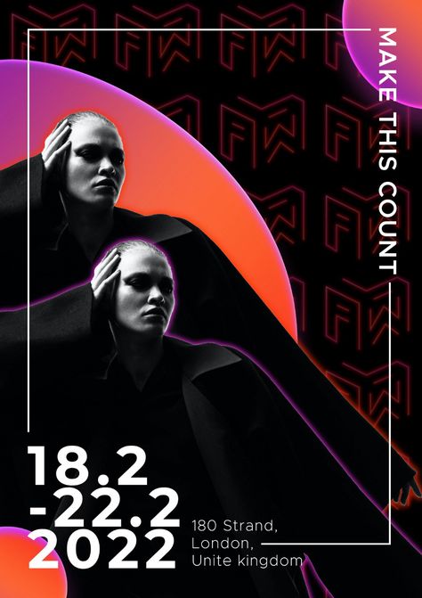 London Fashion Week 2022 /POSTER DESIGN/ on Behance Paris Fashion Week Poster, Fashion Show Design Poster, Fashion Exhibition Poster Design, Fashion Week Poster Design, Fashion Show Poster Design, 2022 Poster Design, Tiktok Poster, Fashion Design Poster, Fashion Week Poster