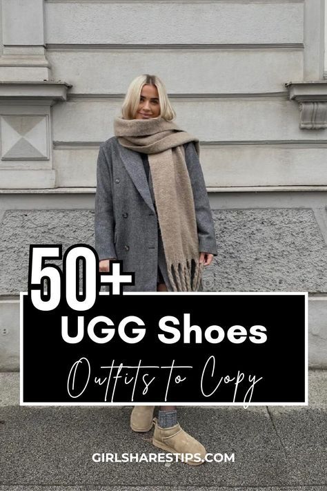 How To Style Chestnut Uggs, Ugg Shearling Slippers Outfit, Brown Platform Uggs Outfit, Brown Ultra Mini Ugg, What To Wear With Uggs Outfits, Ugg Platform Ultra Mini Outfit, Ugh Tasman Platform Outfit, Ugg Mini With Socks, Ugg Mini Skirt Outfit