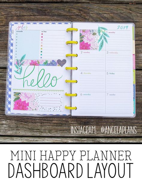 Happy Planner Simply Layout, How To Use Happy Planner, Happy Planner Budget Ideas, The Happy Planner Dashboard Layout Ideas, Happy Planner Mini Layouts, Mini Planner Ideas, Mini Happy Planner Ideas, Dashboard Planner Layout, Dashboard Layout Happy Planner Ideas