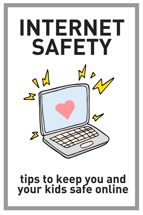 internet safety tips to keep you and your kids safe online Internet Safety Tips, Safety Quotes, Digital Safety, Teach Peace, Color Flashcards, Safe Internet, Safety Awareness, Keeping Kids Safe, Teaching Technology