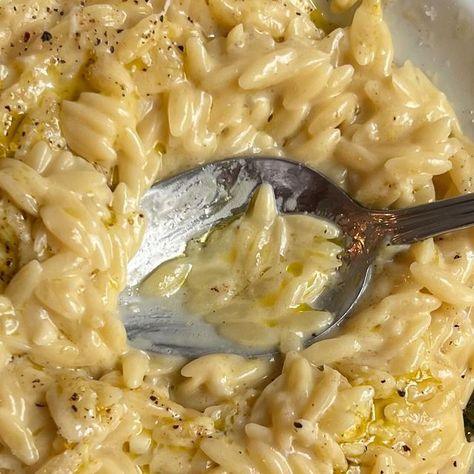 Hailee Catalano on Instagram: "creamy lemon orzo! 🍋 Ingredients: 2 Tbsp unsalted butter 2 cloves of garlic, minced 1/2 lb. orzo 3 cups chicken stock (you can also do veggie!) Kosher salt 1/2 cup finely grated pecorino romano, plus more for serving 1 lemon, zested and juiced 1 Tbsp unsalted butter 1/3 cup mascarpone cheese Freshly ground black pepper, for serving Extra virgin olive oil, for serving Directions: In a large skillet, heat butter over medium heat until melted. Add in garlic and co Creamy Lemon Orzo, Hailee Catalano, Lemon Orzo, Pecorino Romano, 3 Cup Chicken, Mascarpone Cheese, Orzo, Freshly Ground, Chicken Stock