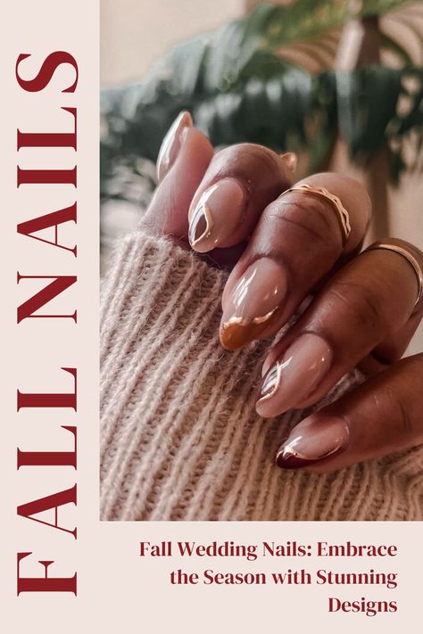 Fall nail designs for weddings are an essential aspect of the overall wedding aesthetic. They can enhance the theme and ambiance, and also serve as a stylish accessory for the bride and bridal party. Follow our Blog BrideNavy for more wedding tips Neutral Nails For Fall, Nude Fall Nail Designs, Fall Wedding Nails, Floral Themed Wedding, Bohemian Wedding Theme, Different Nail Designs, Wedding Nails Design, Floral Nail Designs, Nail Care Tips