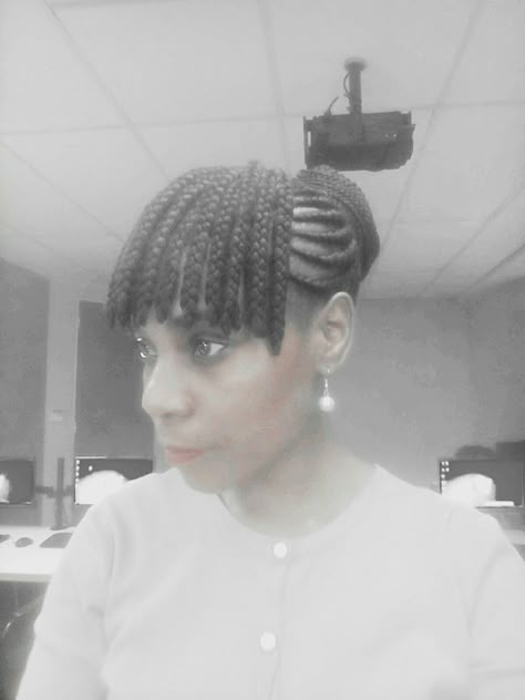 fringe Cornrows Fringe Cornrows, Fringe Braids, Afrocentric Hair, Hair Braid Designs, Dread Hair, Long Braided Hairstyles, Fringe Braid, Braid Updo, Heaven Quotes