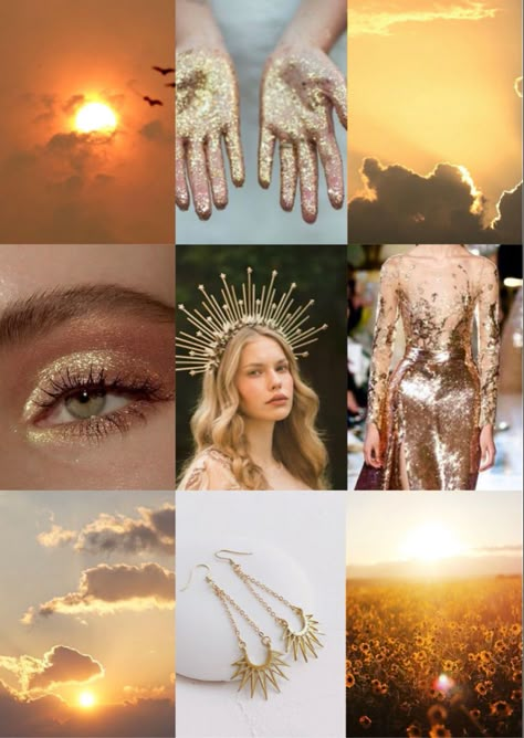 Moon And Sun Aesthetic Outfits, Greec Godess Aesthetic, Greece Goddess Aesthetic, Alectrona Goddess Aesthetic, Sun And Moon Costume Aesthetic, Goddess Of Sun Aesthetic, Golden Greek Goddess Costume, Gold Godess Aesthetic, Greek Gods And Goddesses Birthday Party