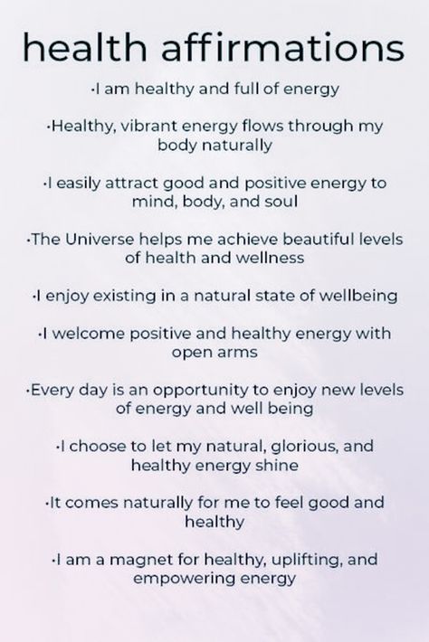 attract healthy energy via Law of Attraction. As Abraham Hicks says, well being is our natural state! Call it Healthy Affirmations, Health Affirmations, Healing Affirmations, Gratitude Affirmations, Spiritual Manifestation, Daily Positive Affirmations, Morning Affirmations, Law Of Attraction Affirmations, Affirmations Positives