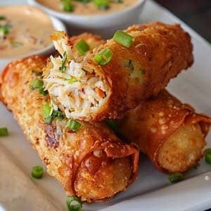 Crab Cake Egg Rolls Recipe - Masters of Kitchen Crab Cakes Egg Rolls, Crab Cake Eggroll Recipe, Crab Cake Eggrolls, Crabmeat Eggrolls, Crab And Shrimp Egg Rolls Recipes, Crab Eggroll Recipe, Lobster Egg Rolls, Crab Cake Egg Rolls Recipes, Crab Cake Egg Rolls