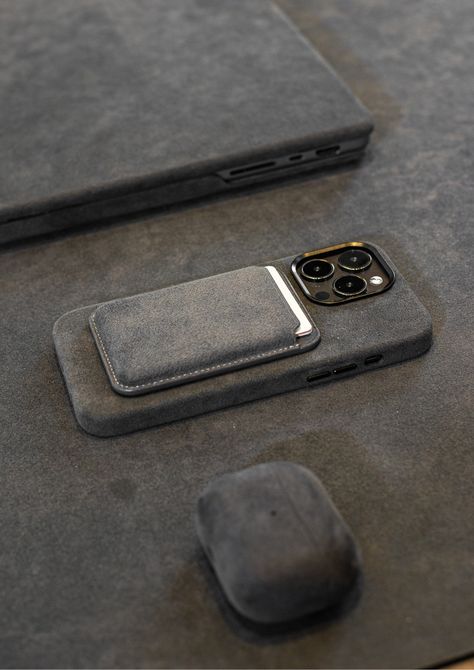 Alcanside | Alcantara accessories Cool Office Gadgets, Artsy Phone Cases, Tech Accessories Gadgets, Plain Black Background, Monkey Crafts, Iphone Case Brands, Designer Iphone Case, Iphone Macbook, Luxury Iphone Cases