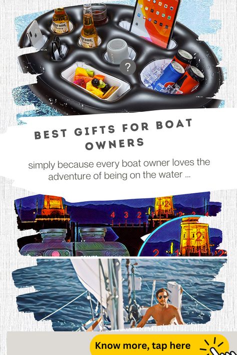 Best Gifts for Boat Owners Boat Gift Basket Ideas, Gifts For Boat Owners, Fun Gift Ideas, Boating Gifts, Boat Slip, Nautical Gifts, Gifts For Men, Gift Baskets, Gift Guide