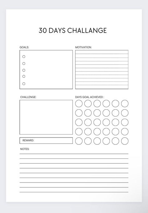 30 Day Challenge,printable Habit Tracker,30 Day Goal Planner Daily Challenge Calendar,personal Growth Journal Productivity Tracker Template - Etsy in 2024 | Goals planner, Goals template, Day planner template Personal Calendar Ideas, 30 Day Checklist, 30 Day Challenge Template, 30 Day Printable, Productivity Templates, Muslim Planner, Journal Productivity, Goal Planner Template, Personal Growth Journal