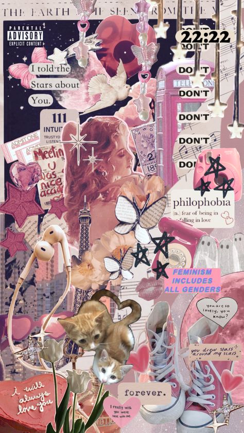 Wallpaper Iphone Girl, Moodboard Wallpaper, Wallpaper Romantic, Wallpaper Valentines, Collage Moodboard, Valentines Wallpaper, Cute Wallpaper, Aesthetic Collage, Pink Wallpaper