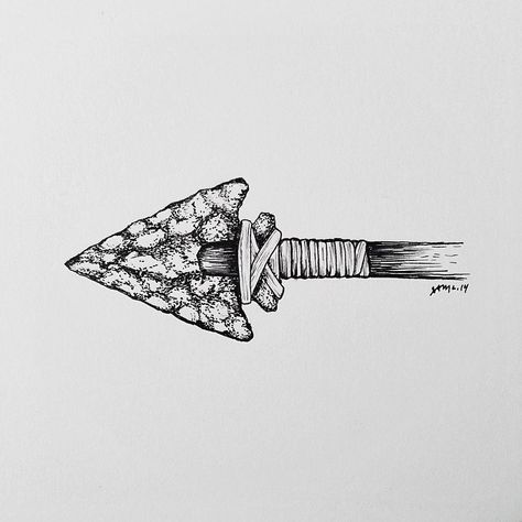 Arrow Head Tattoos, Wilderness Tattoo, Sam Larson, Drawings With Meaning, Arrowheads Design, Hunting Tattoos, Native American Tattoo, Simple Tattoos For Guys, Arrow Art