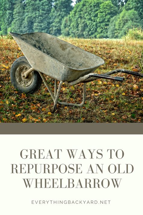 Wheelbarrow Upcycle Ideas, Metal Wheel Barrow Ideas, Old Planters Repurpose, Vintage Wheelbarrow Christmas, How To Decorate A Wheelbarrow For Fall, Old Wheel Barrow Garden Ideas, Wheelbarrow Garden Ideas, Ideas For Old Wheelbarrows, Diy Wheelbarrow Decor