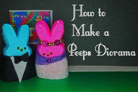 Peeps Diorama Ideas, Peep Diorama, Peeps Diorama, Peeps Crafts, Diarama Ideas, Diy Generator, North American Animals, Marshmallow Peeps, Diorama Ideas