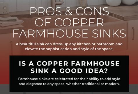 pros and cons of copper farmhouse sinks White Uppers Grey Lowers, Kitchen Farmhouse Sink, Double Farmhouse Sink, Copper Kitchen Sink Farmhouse, Copper Farmhouse Sink, Stainless Steel Farmhouse Sink, White Concrete Countertops, Porcelain Sinks, Farmhouse Sinks