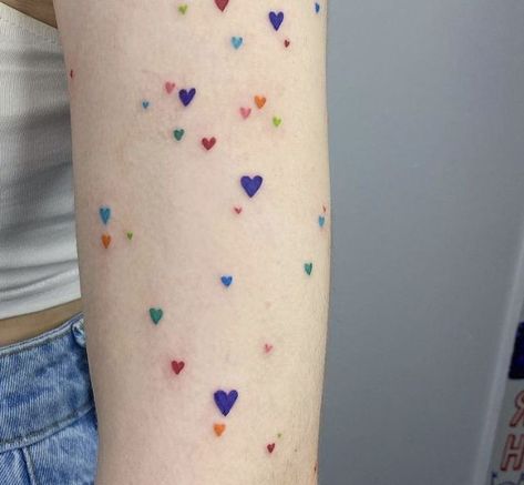 Small Colorful Tattoos, 16 Tattoo, Colorful Tattoo, Doodle Tattoo, Eye Of The Beholder, Famous Artwork, Discreet Tattoos, Dream Tattoos, 문신 디자인