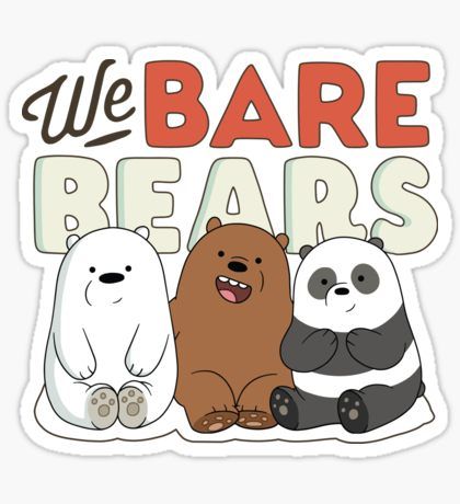 Stiker Macbook, Ice Bear We Bare Bears, We Bare Bears Wallpapers, Three Bears, Image Swag, Cute Panda Wallpaper, Tumblr Stickers, We Bear, Bare Bears