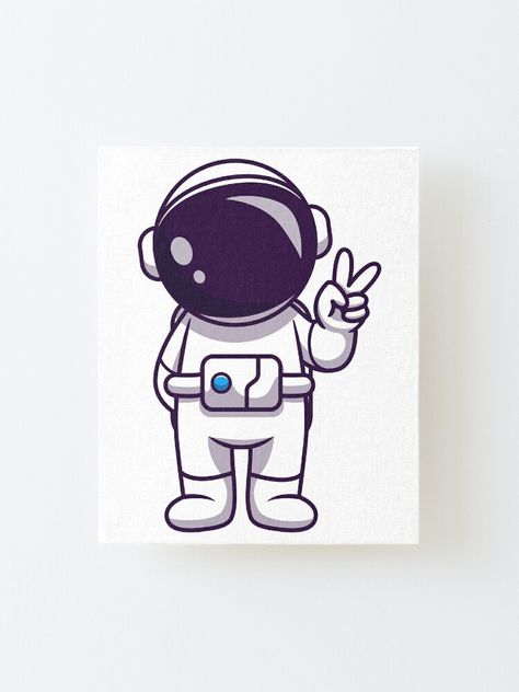 Cute Astronaut Drawing Easy, Easy Astronaut Painting, Astronaut Drawing, Cute Astronaut, Art Style Challenge, Minimal Painting, Astronaut Art, Style Challenge, The Peace