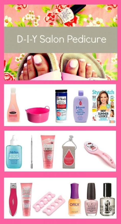 Pedicure Essentials, Diy Pedi, Pedicure Tips, Diy Pedicure, Pedicure At Home, Diy Spa, Pedicure Kit, Manicure At Home, Manicure Y Pedicure