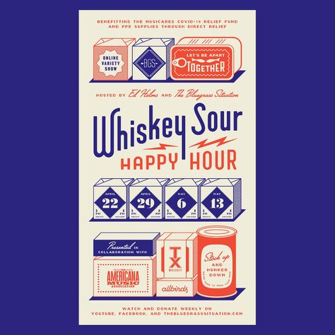 Illustration on Behance Happy Hour Menu, Whiskey Sour, Article Design, Tv On The Radio, Digital Advertising, Live Show, Marketing Materials, Design Agency, Design Working