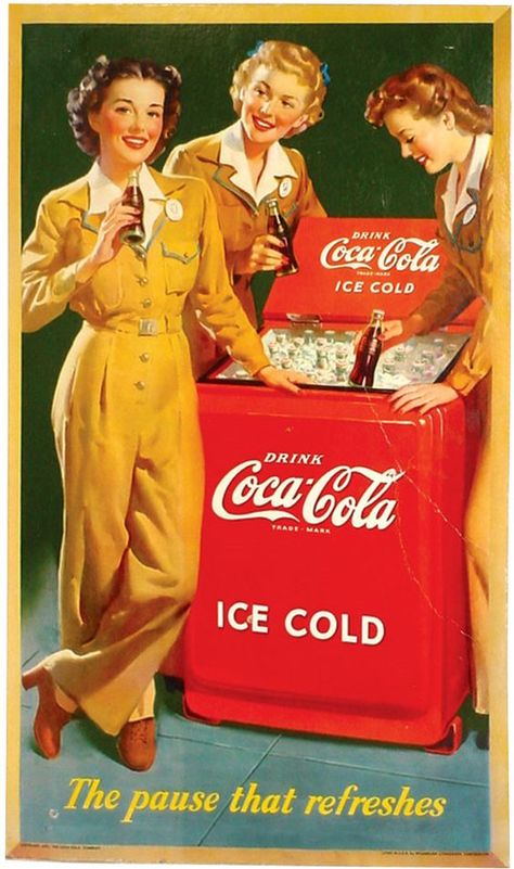 Iklan Vintage, Coca Cola Poster, Coke Ad, Grafika Vintage, Cola Drinks, Always Coca Cola, Coca Cola Ad, Pin Up Vintage, Vintage Coke