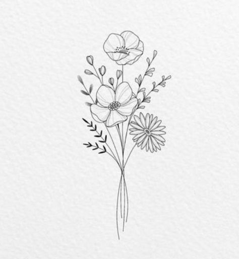 Cute Simple Tattoos, Chrysanthemum Tattoo, Flower Tattoo Arm, Birth Flower Tattoos, Infinity Tattoos, Drawing Flowers, Floral Tattoo Design, Love Lifestyle, Line Art Tattoos