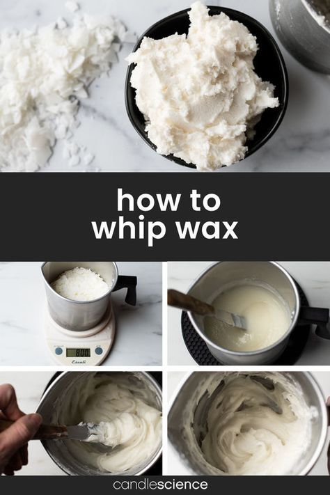 Piping Wax For Candles, Whipped Soy Candles, Candle Making Designs Ideas, How To Make Whipped Candles, Dessert Candles Tutorials, Diy Candle Ideas Creative, Scoopable Wax Melts Recipe, How To Make Candles Scented, How To Make Candles For Beginners