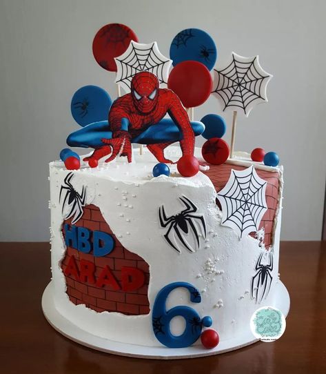 Spiderman Cake 3rd Birthday, Spider Man Cakes For Boys, Cake With Spiderman, Spiderman Cake Birthday For Kids, Spiderman Birthday Cake Ideas, Birthday Cake Spiderman, Spiderman Theme Cake, Spiderman Cake Ideas, Spiderman Cakes