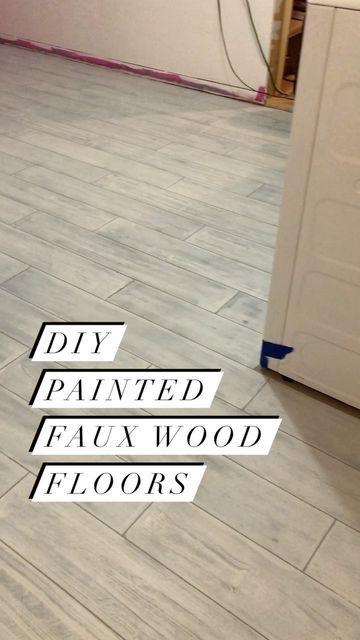 Laminate Floor Painting Ideas, Paint Tile To Look Like Wood, Faux Wood Floors Painted, Redo Floors Cheap Diy, Faux Wood Concrete Floor, Diy Painted Wood Floors, How To Paint Laminate Floors, Stenciled Floor Wood, Painted Laminate Floors