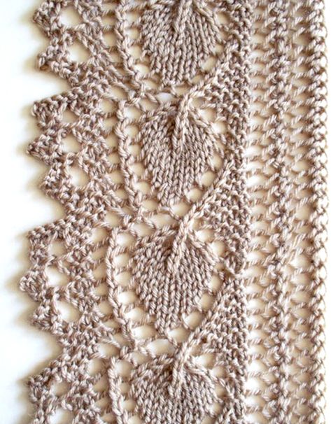 Free Knitting Pattern Knit Lace Edging Pattern Free, Háčkované Lemy, Lace Knitting Stitches, Crocheted Flowers, Knit Edge, Lace Knitting Patterns, Chale Crochet, Knit Stitch Patterns, Knitting Charts