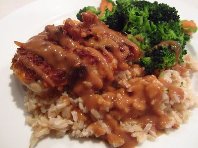 Peanut Chicken Recipe, Peanut Butter Chicken, Chicken Breast Crockpot Recipes, Chinese Buffet, Crockpot Chicken Breast, Riced Veggies, Peanut Butter Sauce, Peanut Chicken, Butter Chicken Recipe