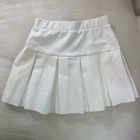 White Skirts Short, Whote Skirt, Coquette Skirts, Mini White Skirt, Cute White Skirt, Basic Skirts, Short White Skirt, Tennis Mini Skirt, Off White Skirt