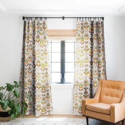 Mid Century Garden, Energy Efficient Design, Modern Curtains, Blackout Windows, Deny Designs, Room Darkening, Retro Flowers, Curtains Living Room, Window Curtain