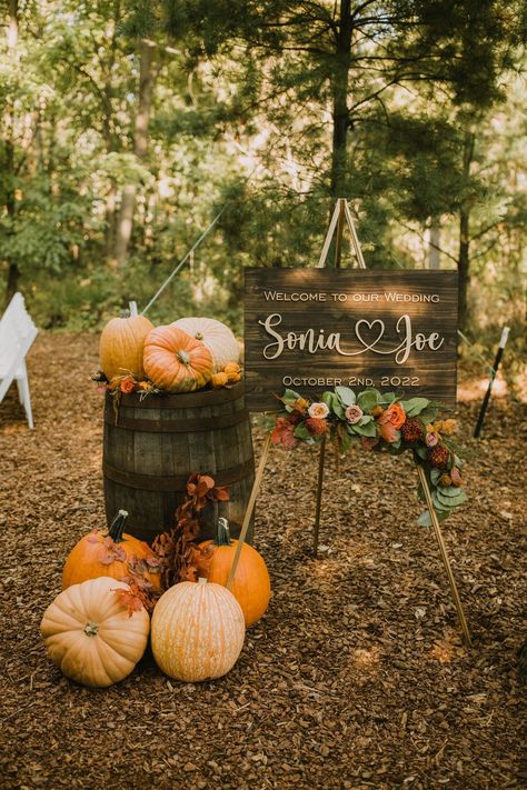 Sonia & Joe are such incredible kind people! They had a gorgeous Fall wedding celebration at The Farm at Dover and we loved capturing these moments! The abundance of unique pumpkins paired with their heartfelt vows was so perfect! We are a Milwaukee, Wisconsin area wedding photographer videographer team. Fall Wedding Board, Fall Celebration Of Life Ideas, Harvest Themed Wedding, Fall Meadow Wedding, New Hampshire Fall Wedding, Fall Wedding Ideas Green, Mums And Pumpkins Wedding, Fall Park Wedding, Pumpkin Patch Wedding Ideas