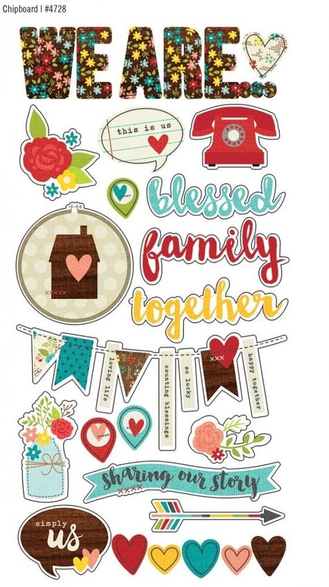 Family scrapbook layouts