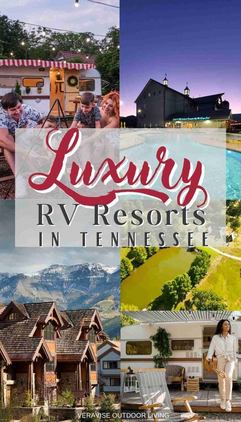 If you're looking for a luxurious camping experience, check out these ten best luxury RV resorts in Tennessee! From incredible views to top-notch amenities, these resorts have everything you need for the perfect getaway. So pack your bags and head down to Tennessee for some unforgettable outdoor fun! North Carolina Resorts, Cheap Weekend Getaways, Luxury Rv Resorts, Tennessee Attractions, Camping In Tennessee, Tennessee Road Trip, Rv Resorts, Rv Trips, Tennessee Travel