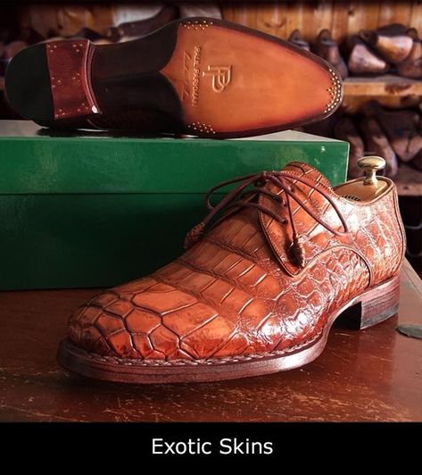 PAUL PARKMAN ® Handmade Shoes Mens Fashion Business Casual, Mens Fashion Wedding, Mens Fashion Simple, Crocodile Shoes, Awesome Shoes, Classy Men, Man Fashion, Grown Man, Goodyear Welt