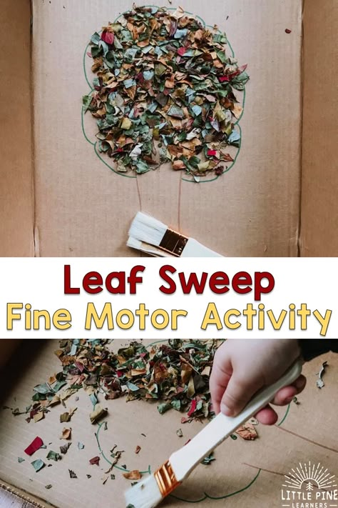 Leaf Sweep Fine Motor Activity • Little Pine Learners Boutique Crafts, Pencil Grasp, Islam Symbol, Quran Mp3, Flower Kids, Muslim Culture, Fine Motor Activity, Fine Motor Activities For Kids, Fall Preschool Activities