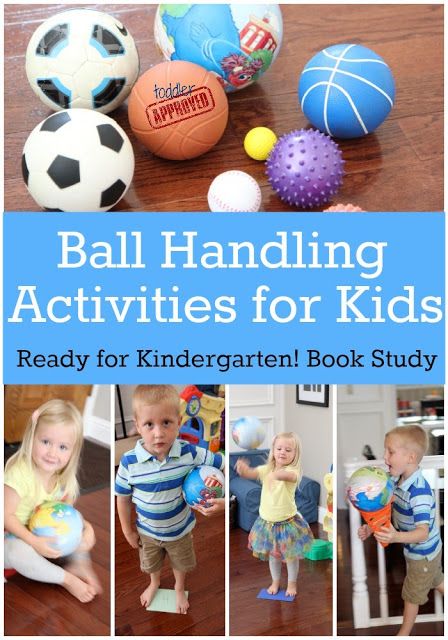 Toddler Approved!: Ready for Kindergarten Book Study: Ball Handling Activities for Kids Sport Activities For Kindergarten, Balls Study Creative Curriculum, Pediatric Pt, Ready For Kindergarten, Ball Play, Fun Learning Games, Pe Activities, Pe Ideas, Finger Strength