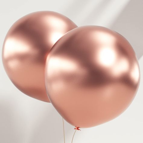 PRICES MAY VARY. 18" Chrome Balloons: Metallic Rose Gold Balloons 18 inch are new launched, which is one of the most popular and fashionable color recently. There are total 12 pcs 18in rose gold metallic balloons in one pack，enough for your party decoration. Superior Quality Big Balloons: The jumbo rose balloons are made in natural latex, which are much thicker and durable than the normal latex balloons. Rose gold color Balloons in big size are in premium quality and not easy to pop, can be safe Chrome Balloons, Metallic Balloons, Rose Gold Balloons, Metallic Rose Gold, Big Balloons, Gold Balloons, Wedding Christmas, Christmas Party Decorations, Natural Latex