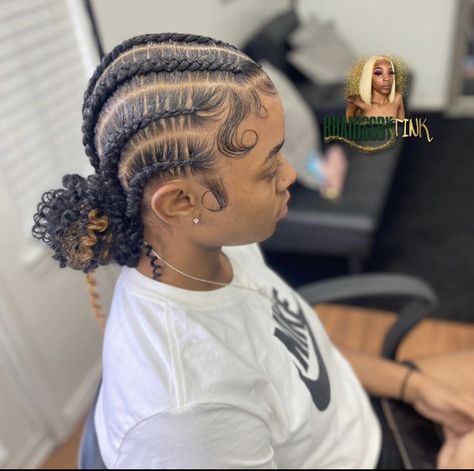 Straight Back Feed In Braids, Future Hairstyles, Feed In Braids, Curly Bun, Feed In Braids Hairstyles, African Hair Braiding Styles, Braided Cornrow Hairstyles, Braids Hairstyles Pictures, Cute Box Braids Hairstyles