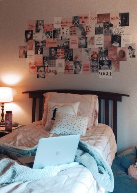 #room #vsco #wallcollage Wall Collage, Dorm Room, Photo Wall, Wall, Instagram, Home Decor, Home Décor, Dorm Rooms