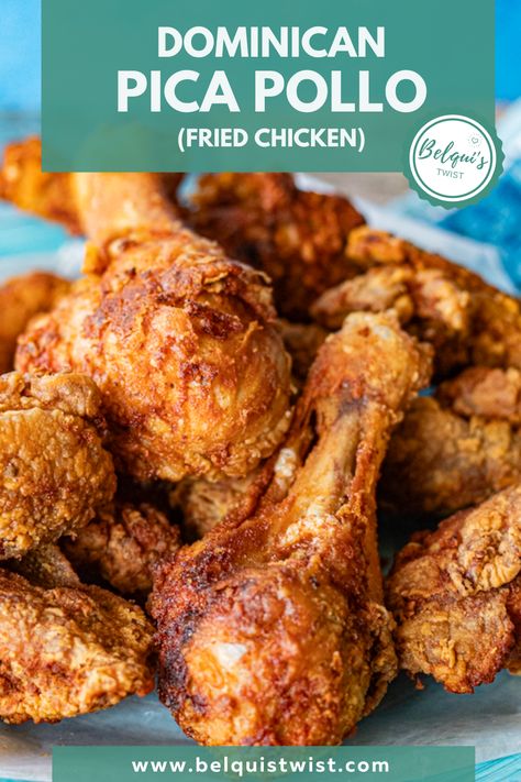 Dominican Drumstick Chicken Recipes, Crockpot Dominican Recipes, Dominican Roasted Chicken, Dominican Baked Chicken, Dominican Fried Chicken Sauce, Dominican Republic Traditional Food, Pollo Frito Puerto Rico, Pollo Jalisco Recipe, Spanish Fried Chicken