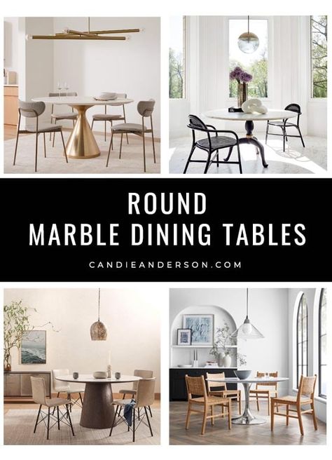 Round Marble Dining Table And Chairs, Round Marble Table Dining, Round Dining Table Marble, Round Marble Top Dining Table, Marble Round Table, Parisian Dining Room, Marble Round Dining Table, Marble Pedestal Dining Table, Marble Dining Tables