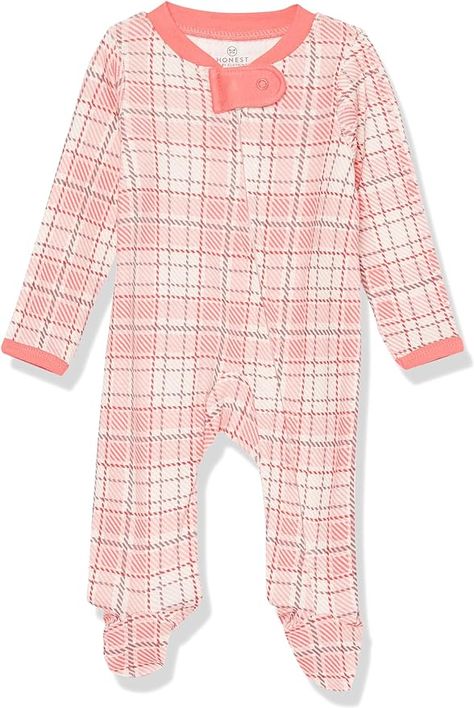 Amazon.com: HonestBaby Sleep and Play Footed Pajamas One-Piece Sleeper Jumpsuit Zip-Front Pjs 100% Organic Cotton for Baby Girls: Clothing, Shoes & Jewelry Newborn Prep, Babysitter Gifts, Baby Girl Sleepers, Baby Pjs, Blanket Sleeper, Footed Pajamas, Baby Sleepers, Girls Clothing, Simple Dresses