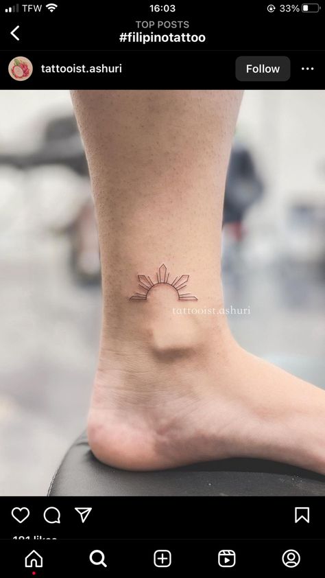 Simple Filipino Sun Tattoo, Filipino Sun And Sampaguita Tattoo, Filipino Heritage Tattoo, Filipino Sun Drawing, Dainty Filipino Sun Tattoo, Philippine Sun Tattoo Small, Philipino Sun Tattoo, Filipino Sun Tattoo Design, Half Filipino Sun Tattoo