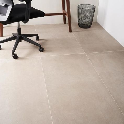 Ivy Hill Tile Stria Greige 4 in. x 0.39 in. Matte Porcelain Floor and Wall Tile Sample-EXT3RD106208 - The Home Depot Basement Tiles Floor, Greige Tile Floor, Interior Tiles Floor, Jordan Ideas, Warm Modern Kitchen, Tile Basement Floor, Connecticut House, Modern Kitchen Tiles, Cement Floor Tiles