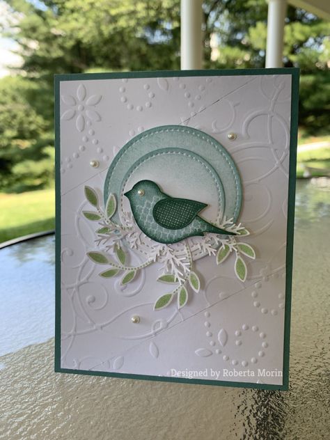 Texture Plates, Sponging, Karten Design, Hand Made Greeting Cards, Making Greeting Cards, Embossed Cards, Bird Cards, Punch Cards, Stamping Up Cards