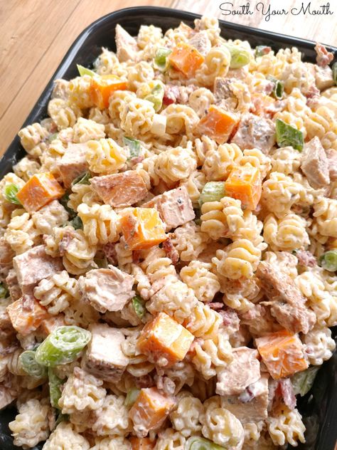 Chicken Bacon Cheddar, Pasta Salad With Chicken, Bacon Ranch Pasta Salad, Salad With Chicken, Ranch Pasta Salad, Ranch Pasta, Cold Pasta Salad, Chicken Pasta Salad, Pasta Salads