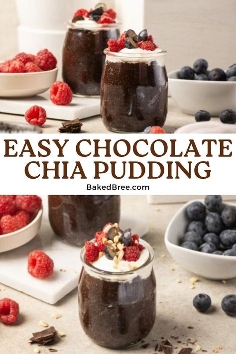 Hazelnut Chia Pudding, Coconut Milk Chia Pudding, Chia Dessert, Chai Pudding, Baked Bree Recipe, Frozen Pudding, Coffee Yogurt, Chocolate Chia Pudding, Healthy Food Facts