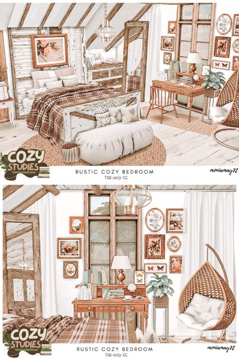 The Sims 4 Rustic Cozy Bedroom CC's Custom Content Cozy Studies Collab. Back to school. Download at @thesimsresource #ShowUsYourBuilds #thesims4 #Sims4 #sims4game #ts4house #ts4build #ts4builds #ts4nocc #ts4mm #simsbuilds #ts4 #sims4housebuild #sims4house #sims4home #sims5 #sims4build #simshousedesign #thesims4housebuild . Download here: https://www.thesimsresource.com/downloads/1714033 Sims Cottage Living Cc, Sims 4 Cozy Furniture, The Sims 4 Cc Home Furniture, Sims 4 Farmhouse Cc Maxis Match, Sims 4 Country Living Room, Sims 4 Cc Cabin Furniture, Sims 4 Cosy House, Sims 4 Cc Coastal Furniture, Sims 4 Cc Coastal Clothes